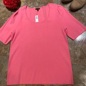 Talbots Pretty in Pink Top NWT